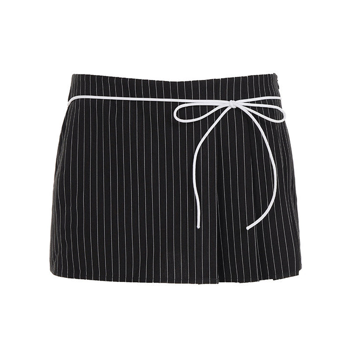Damen Shorts mit schickem Streifenmuster und elastischem Bund Echo Archiv