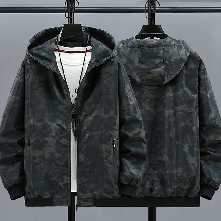 Herren Modische Kapuzenjacke mit Camouflage-Muster Echo Archiv