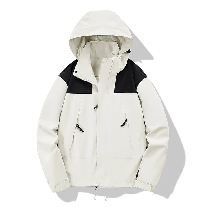 Unisex Leichte technische Softshell-Outdoorjacke mit Kapuze und verstellbarem Saum Echo Archiv