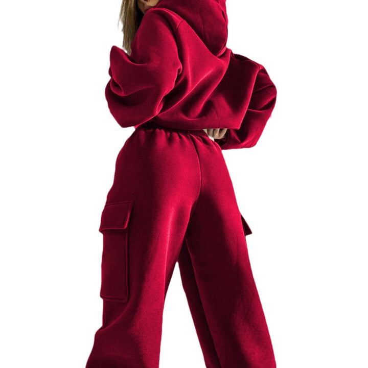 Damen nan oversized Kapuzenpullover-Set mit Cargo-Jogginghose Echo Archiv