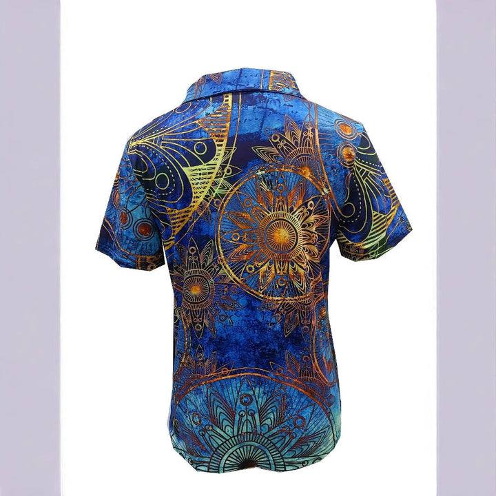 Damen Poloshirt mit künstlerischem Druck und Echoarchivrnem Kragen Echoarchiv