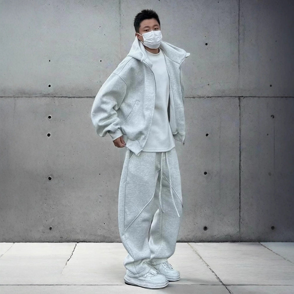 Herren Urbanes Oversized Jacken-Set Echoarchiv