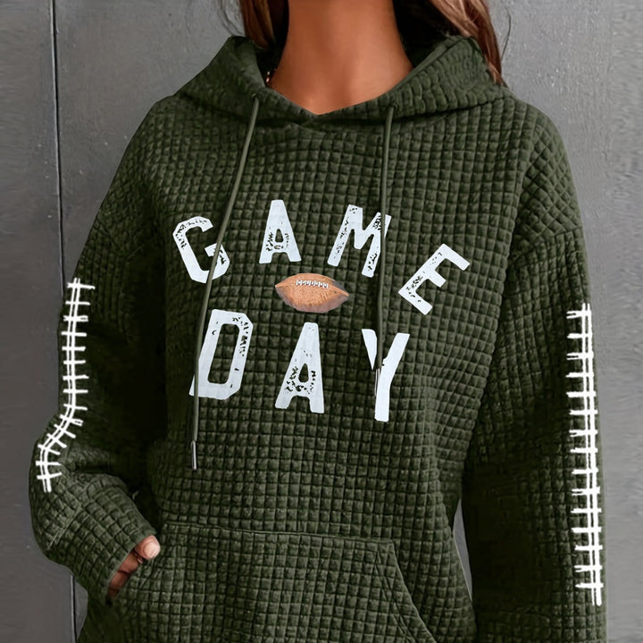 Damen Kapuzenpullover mit gesticktem Design Echo Archiv
