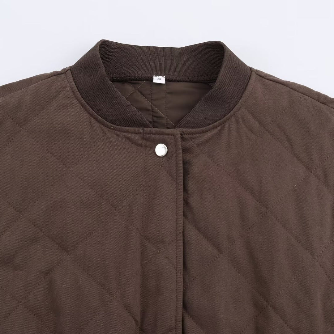 Damen Oversized Steppblouson mit Raglanärmeln und aufgesetzten Taschen Echoarchiv