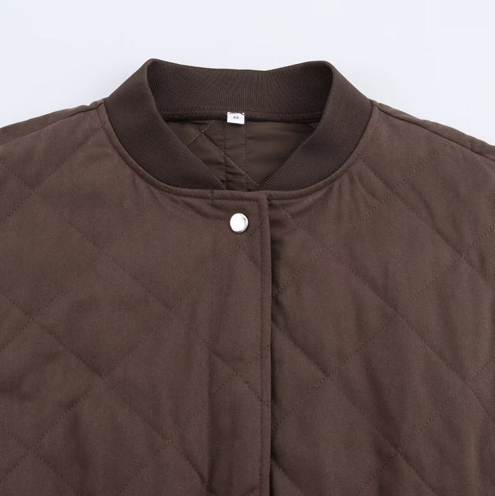 Damen Oversized Steppblouson mit Raglanärmeln und aufgesetzten Taschen Echoarchiv