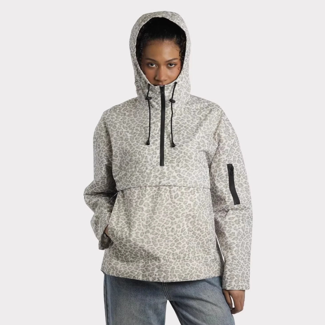Damen Stylische Anorakjacke mit Kapuze – Célinea