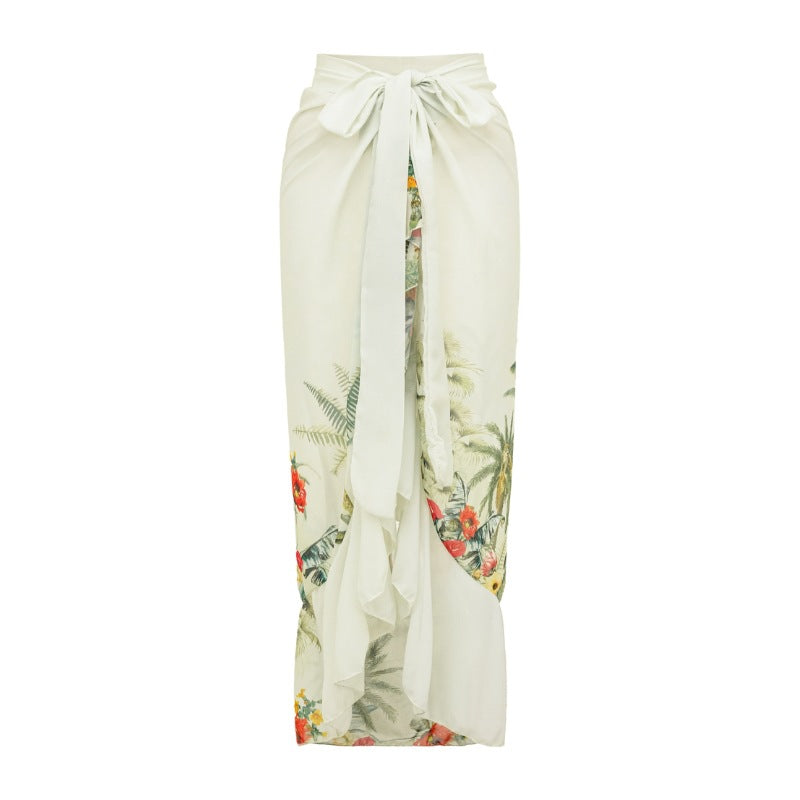 Damen Einseitiger Badeanzug mit raffiniertem Cut-Out und floralem Design Echo Archiv
