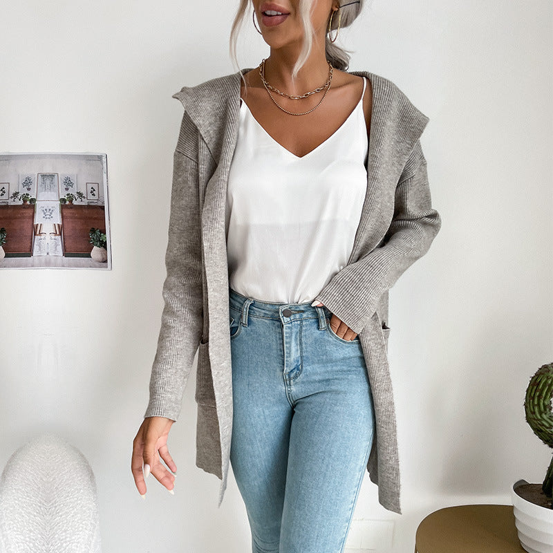 Damen Lässiger Strickmantel Echo Archiv