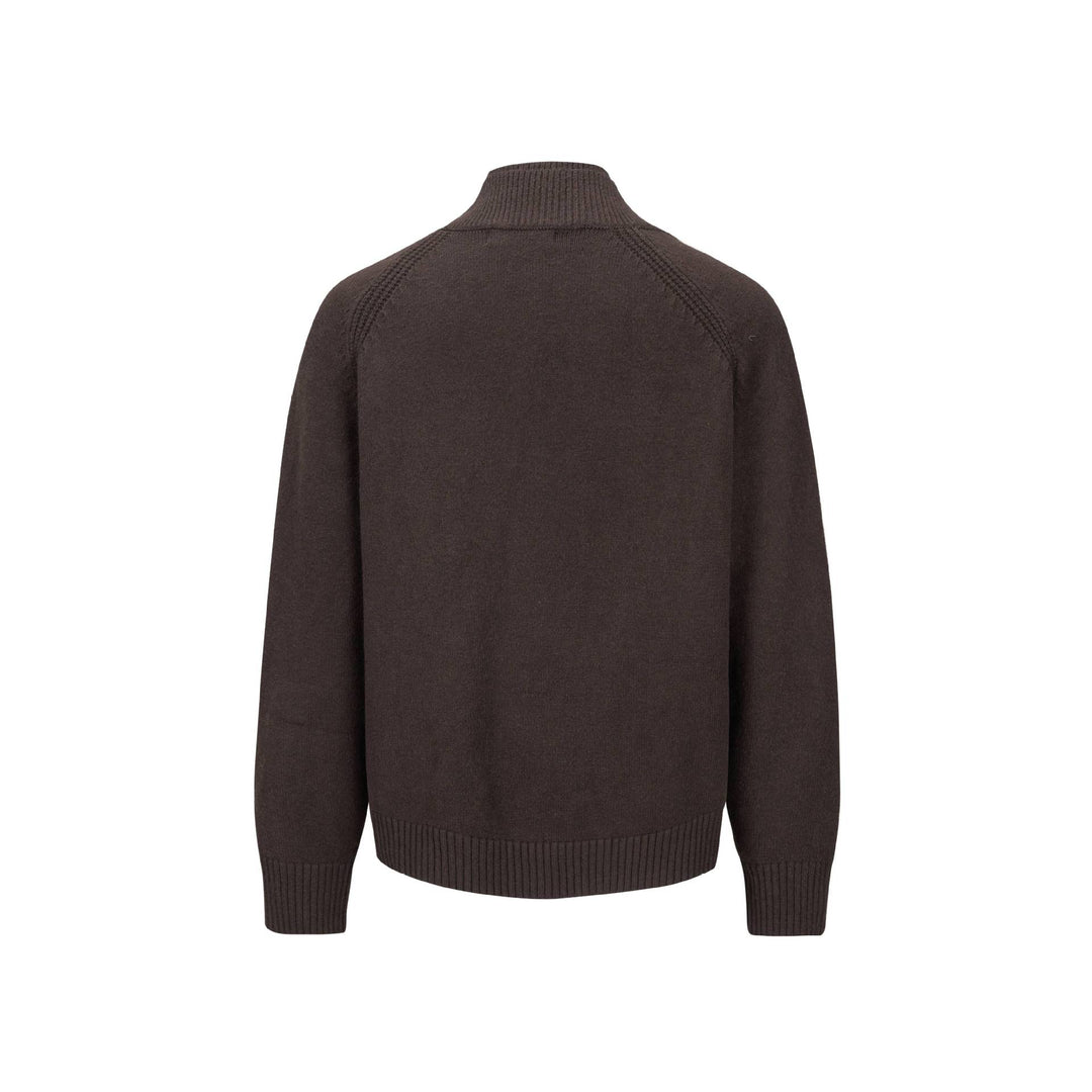 Herren Grobstrick-Cardigan mit Schalkragen und Rippenbündchen Echoarchiv