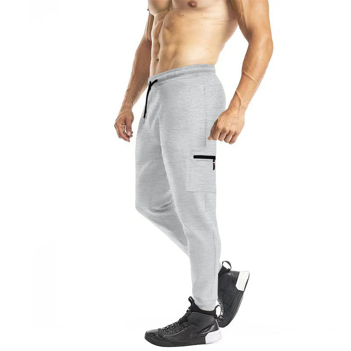 Herren lässige Sporthose mit praktischen Reißverschlusstaschen und elastischem Bund Echoarchiv