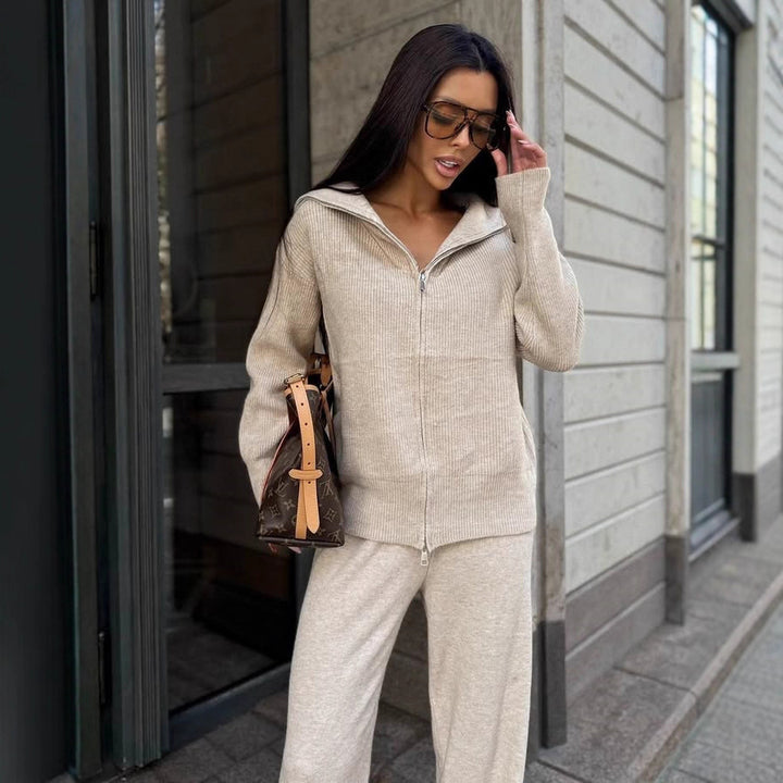 Damen Sportlicher Reißverschluss-Pullover Echo Archiv