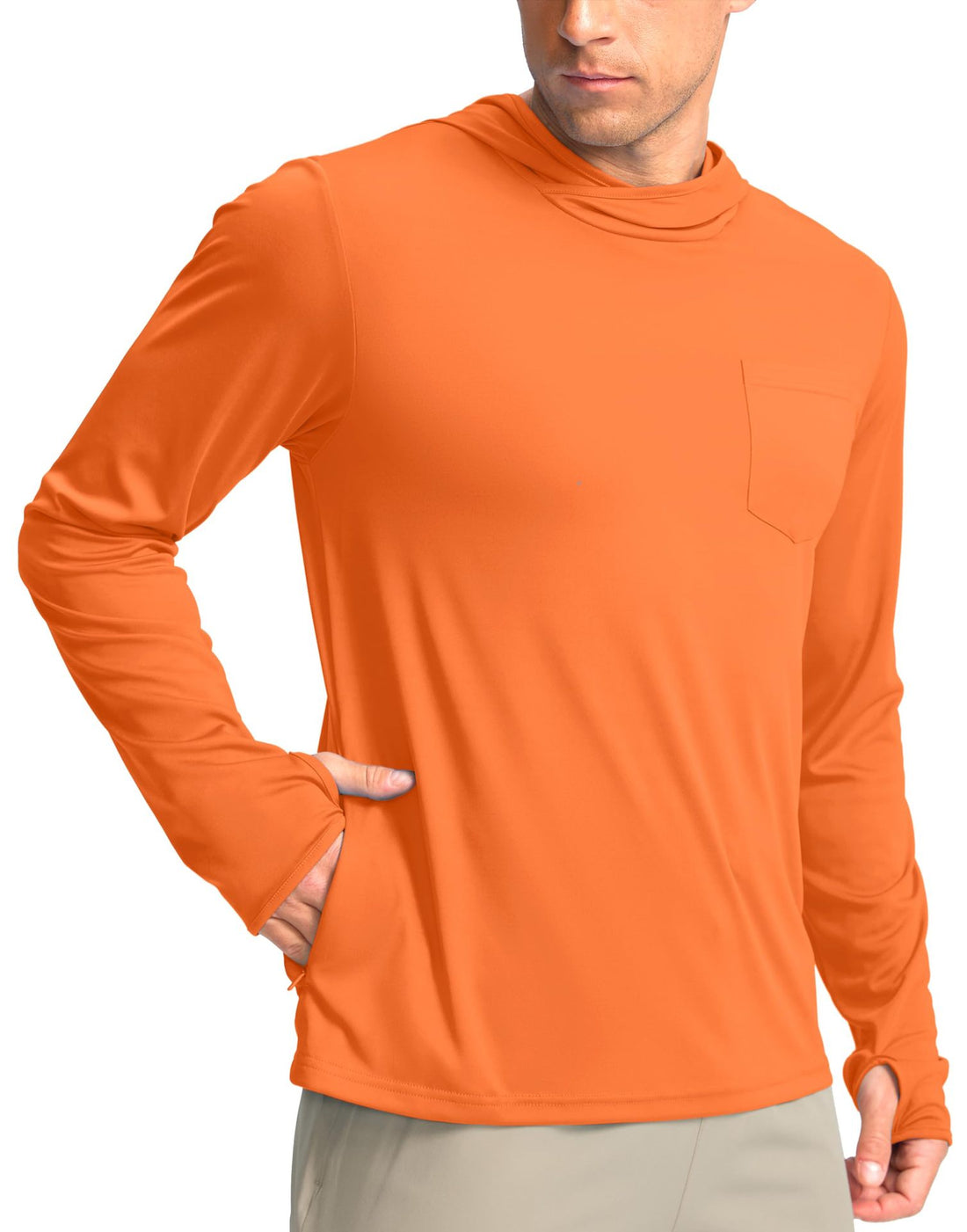 Herren Funktionsshirt mit Kapuze und Taschen – Avelline