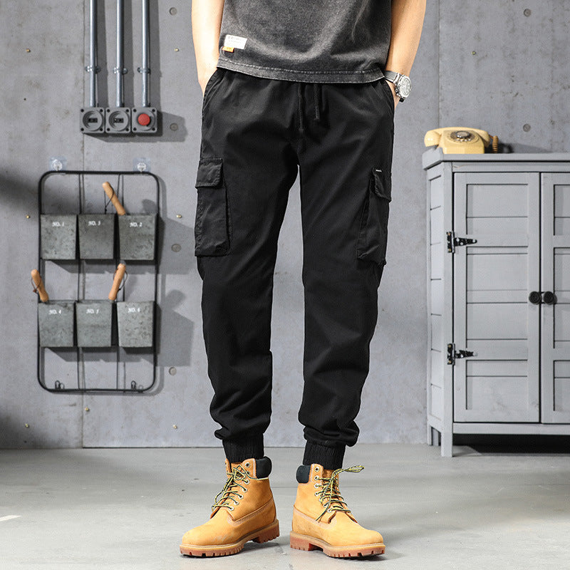 Herren Funktionale Cargo-Joggerhose mit elastischem Komfortbund, großzügigen Klapp-Utility-Taschen und gerippten Knöcheln Echo Archiv