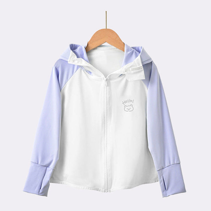Mädchen leichte Sonnenjacke mit Kapuze Echo Archiv