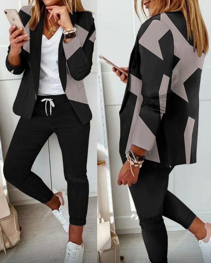 Damen Karierte Slim-Fit Jogginghose mit Tunnelzug und Knöchellangem Schnitt – Avélisse