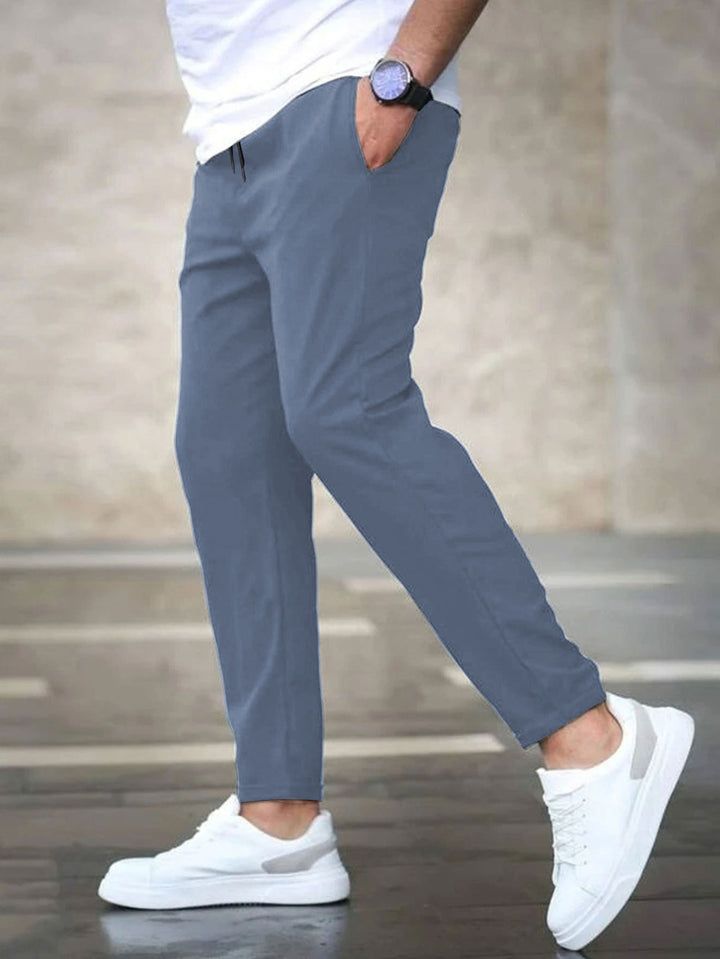 Herren lässige Chino-Hose mit elastischem Bund Echoarchiv