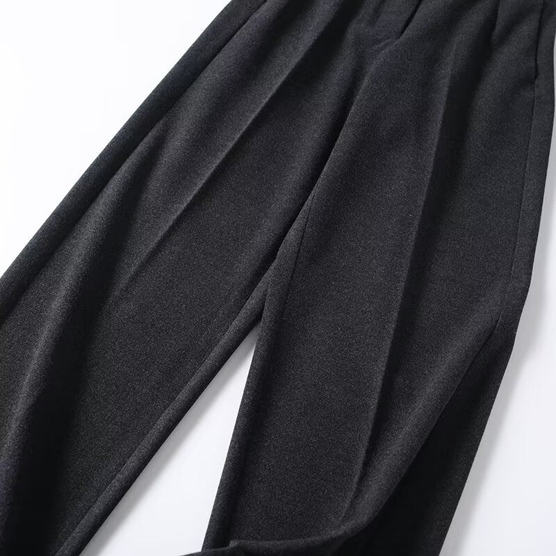 Damen Hochtaillierte Bügelfalten-Hose mit weitem Bein und klassischem Tailoring Echo Archiv