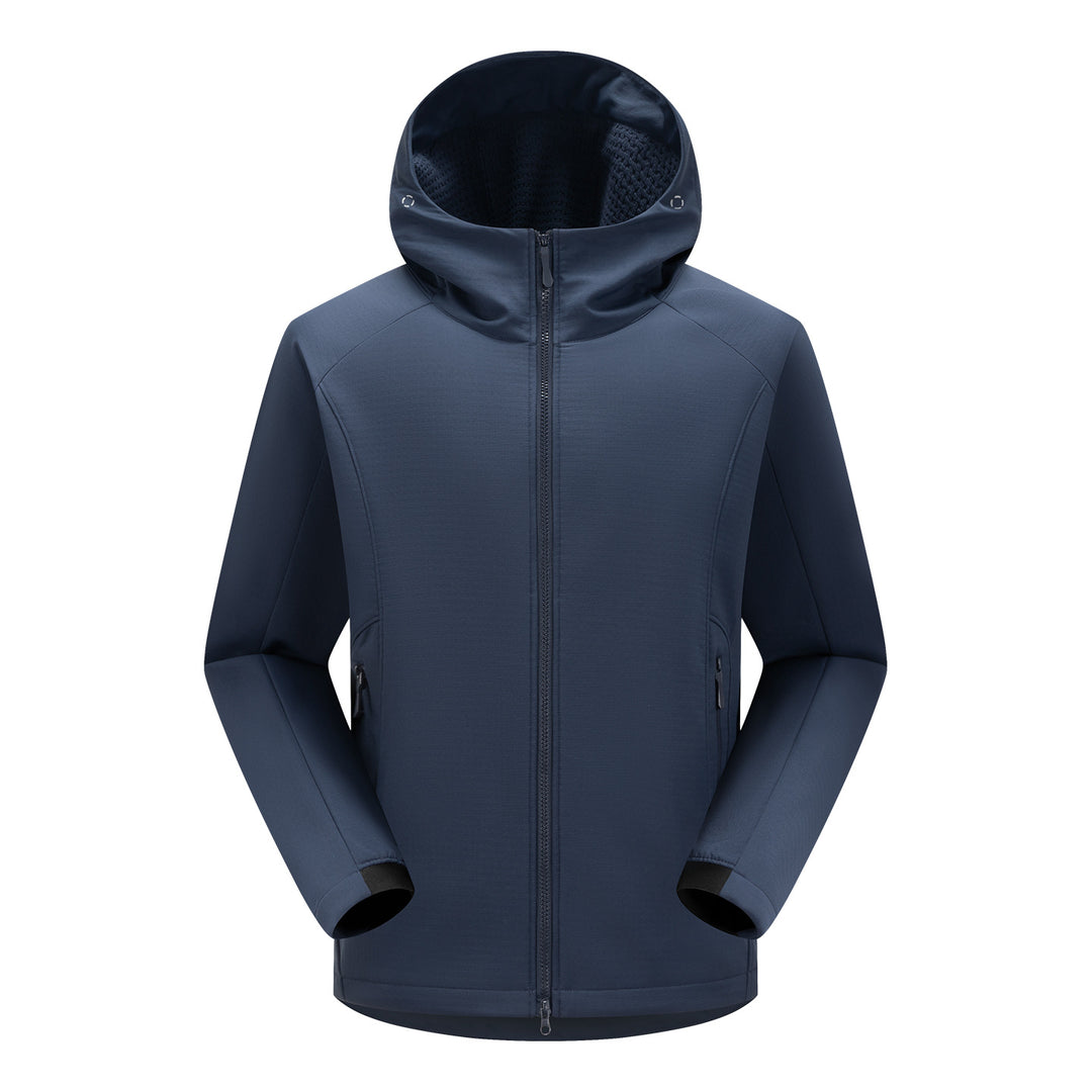 Herren Softshell-Funktionsjacke mit Wattierung, Kapuze & Zwei-Wege-Reißverschluss Echoarchiv