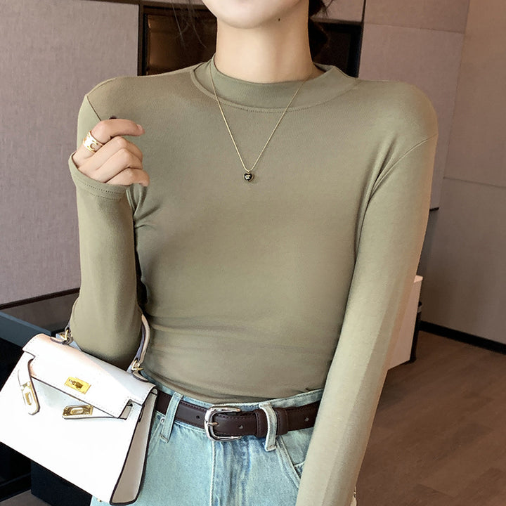 Damen Elegantes Langarmshirt mit hochgeschlossenem Kragen Echo Archiv