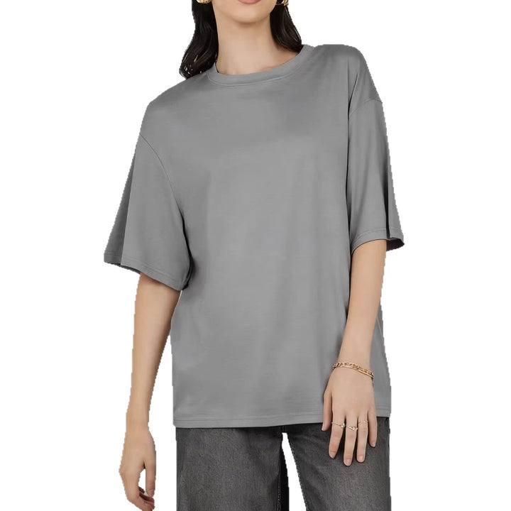 Damen Übergröße Shirt mit lässigem Schnitt und kurzarm Echo Archiv