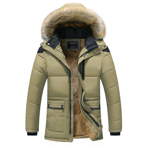Herren Wattierter Parka mit abnehmbarer Kunstfellblende, Teddyfutter und Windschutz Echo Archiv