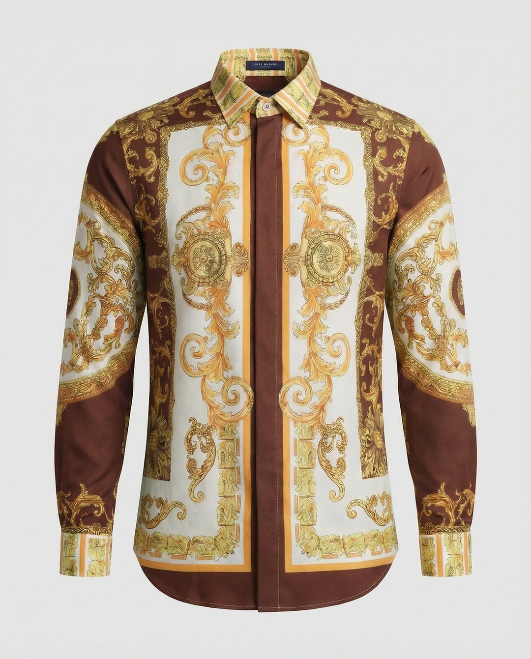 Herren Luxus Hemd mit eindrucksvollem Barockmuster Echoarchiv