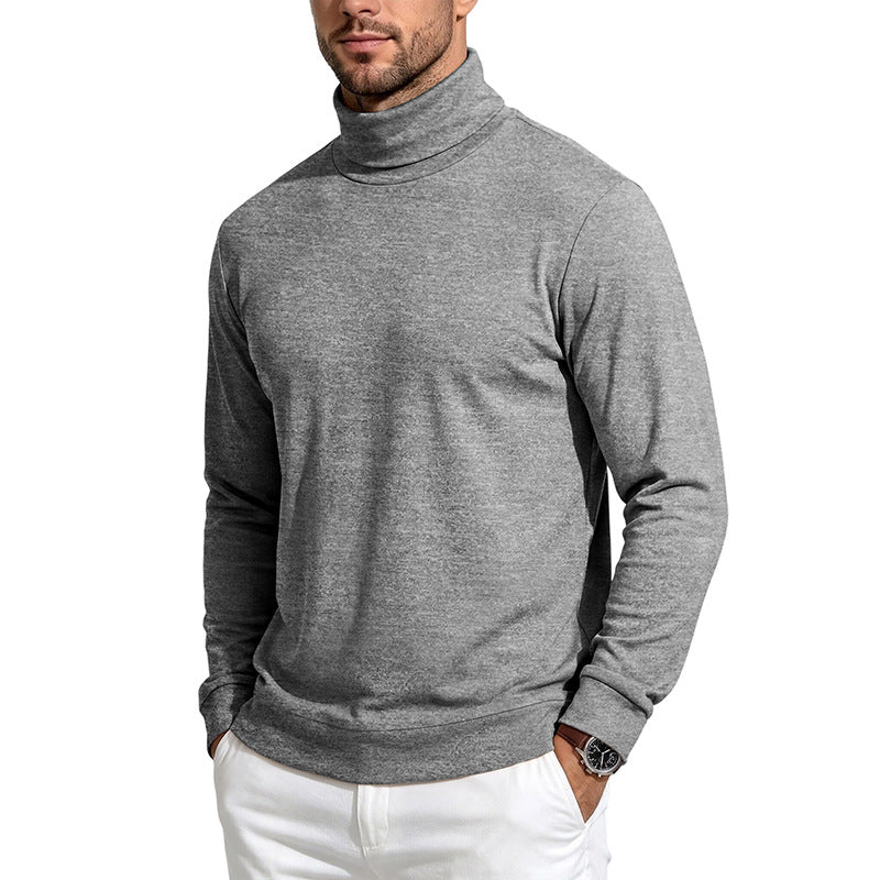 Herren Feinstrick‑Rollkragenpullover mit schmaler Silhouette und elastischen Bündchen Echoarchiv