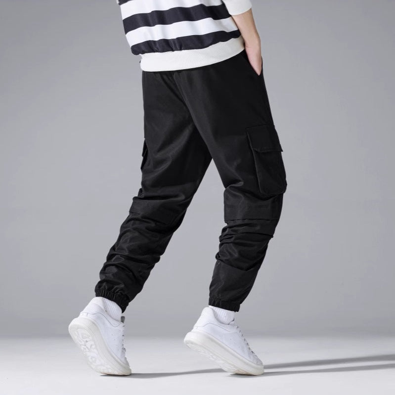 Herren Cargo-Jogginghose mit elastischem Bund, Kordelzug & Multifunktionstaschen Echo Archiv