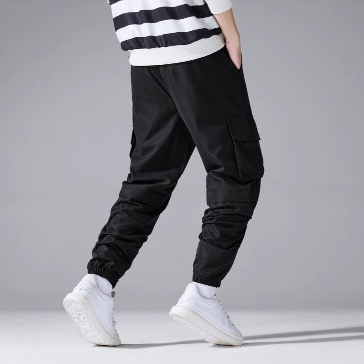 Herren Cargo-Jogginghose mit elastischem Bund, Kordelzug & Multifunktionstaschen Echo Archiv