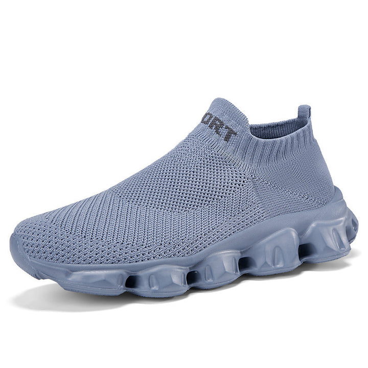 Unisex nan nahtloser Strick-Slip-On mit sockenähnlichem Schaft und skulpturierter Dämpfungssohle Echo Archiv