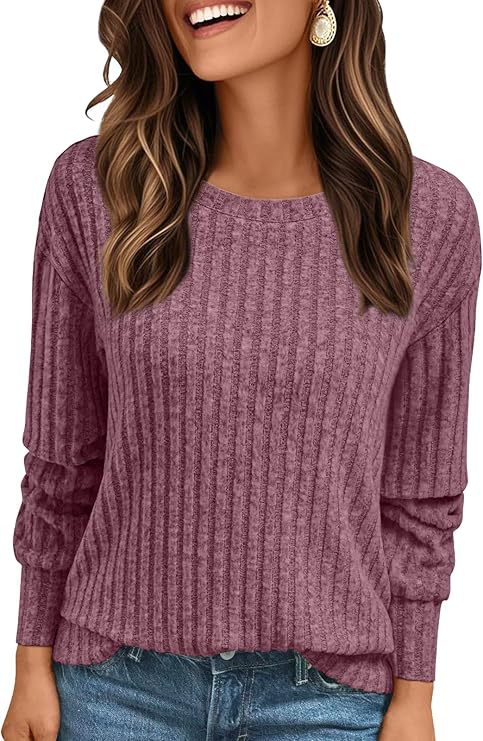 Damen Strukturiertes Rippstrick-Sweatshirt mit Chenille-Optik und lockerer Passform Echo Archiv