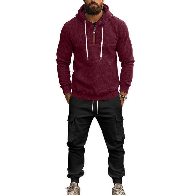 Herren Kapuzensweatshirt mit praktischen Cargo-Jogginghose Echoarchiv