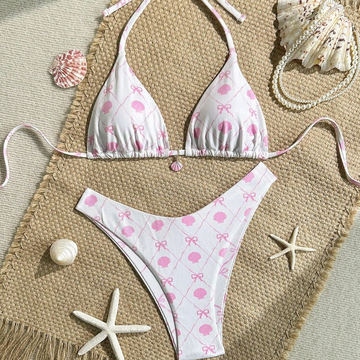 Damen Triangel-Bikini mit verspieltem Muschel-Design Echo Archiv