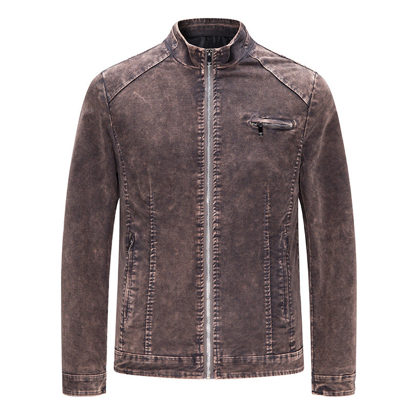 Herren modische Freizeitjacke mit leichtem Denim-Effekt Echoarchiv