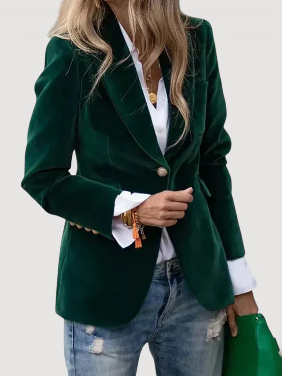 Damen Eleganter Samt Blazer – Valéne