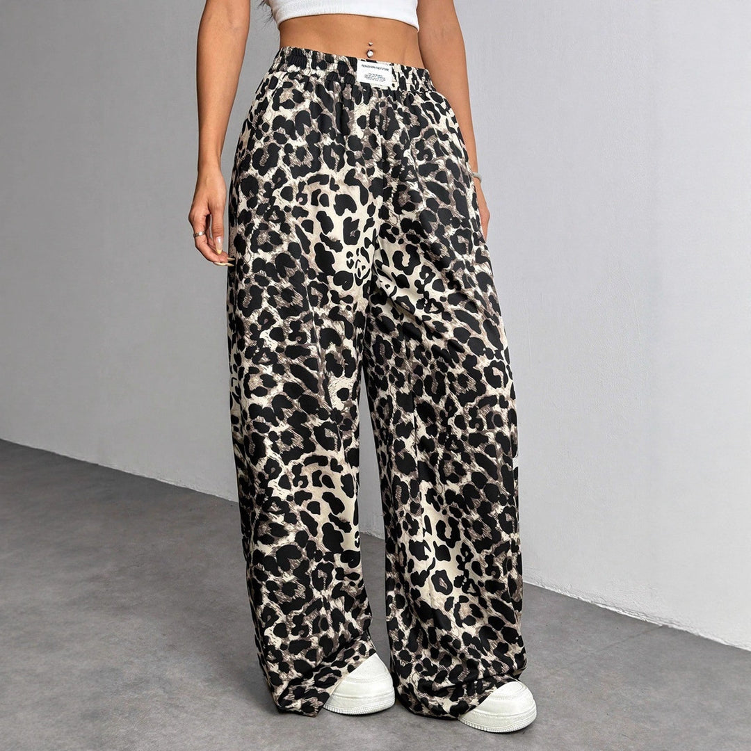 Damen Palazzo-Hose mit schickem Leopardenmuster Echo Archiv