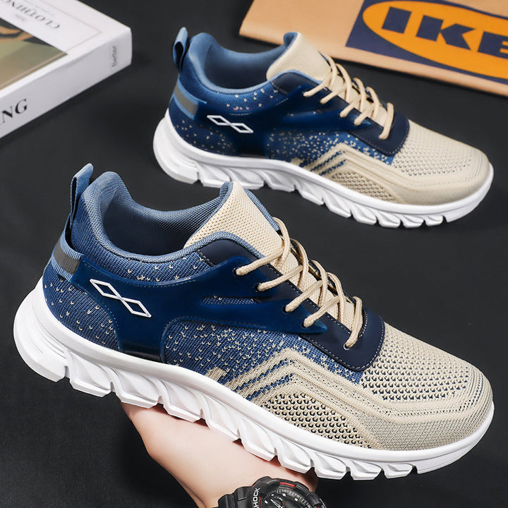 Herren nan flexibler Mesh-Running-Sneaker mit geformter Memory-Fußsohle und stoßdämpfender Wellenlaufsohle Echo Archiv