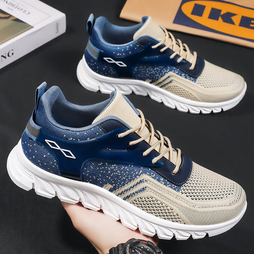 Herren nan flexibler Mesh-Running-Sneaker mit geformter Memory-Fußsohle und stoßdämpfender Wellenlaufsohle Echo Archiv
