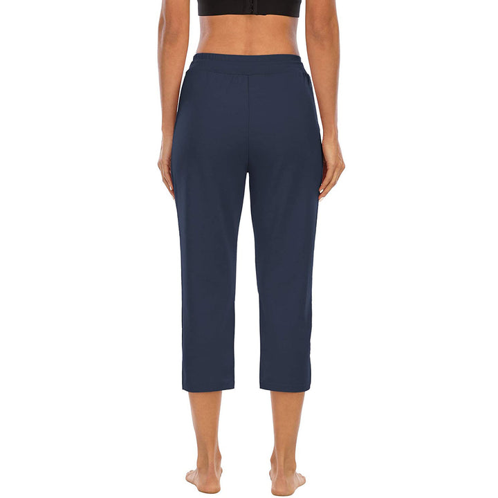 Damen nan komfortable Loungehose mit hohem Bund Tunnelzug Seitentaschen und leichtem Stretch Echo Archiv