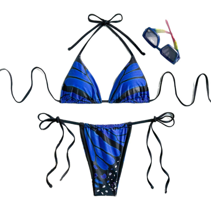 Damen Triangel-Bikini mit lebhaftem Schmetterlingsdesign Echo Archiv