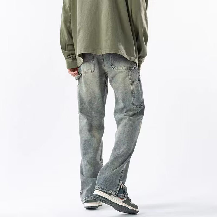 Herren Lässige Cargo-Jeans mit praktischen Seitentaschen Echoarchiv