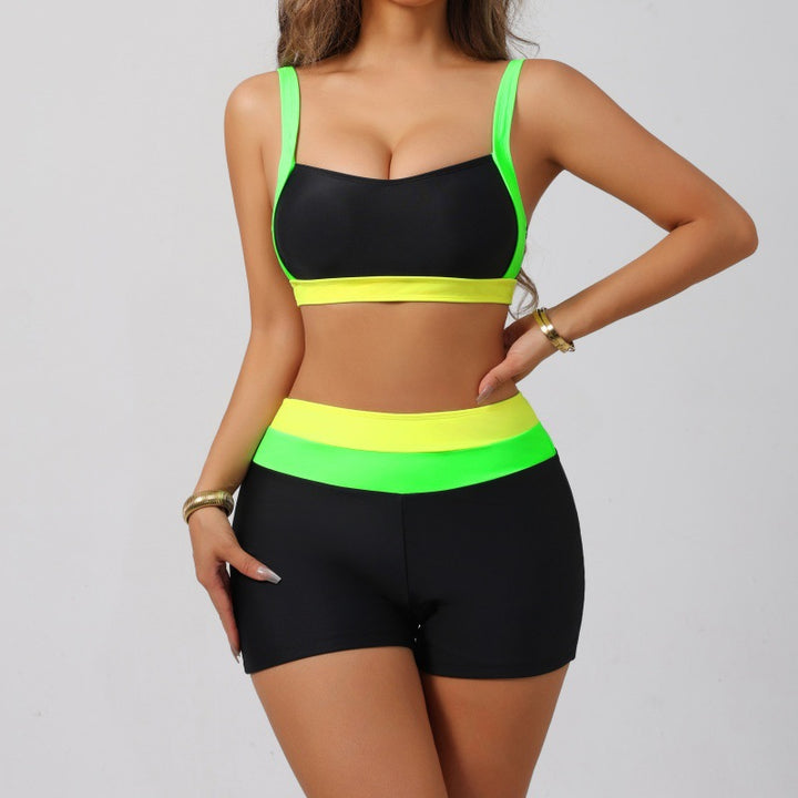 Damen Sportliches Bikini-Set mit hohem Taillenbund Echo Archiv