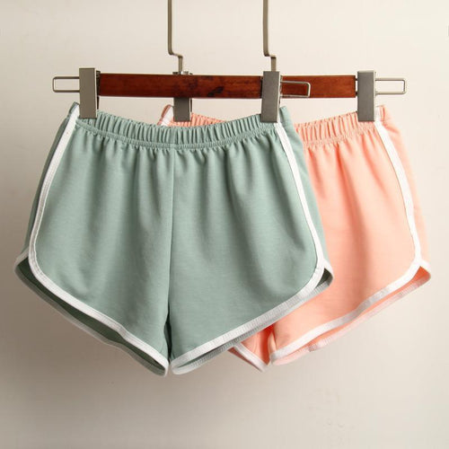 Damen Sportliche Shorts mit elastischem Bund und Kontraststreifen Echo Archiv