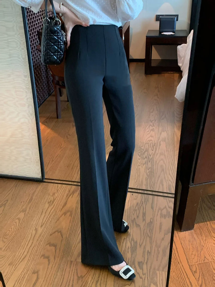 Damen Elegante Hoch taillierte Palazzo-Hose Echoarchiv