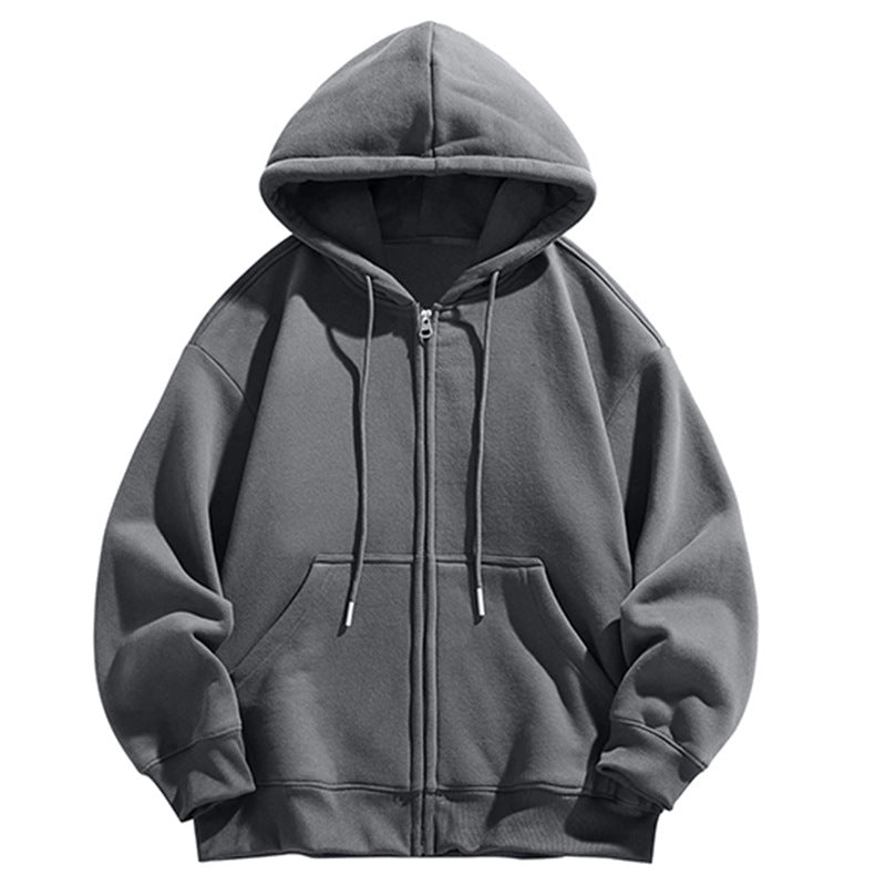 Herren Oversize Kapuzen‑Sweatjacke mit durchgehendem Reißverschluss und Kängurutasche Echo Archiv