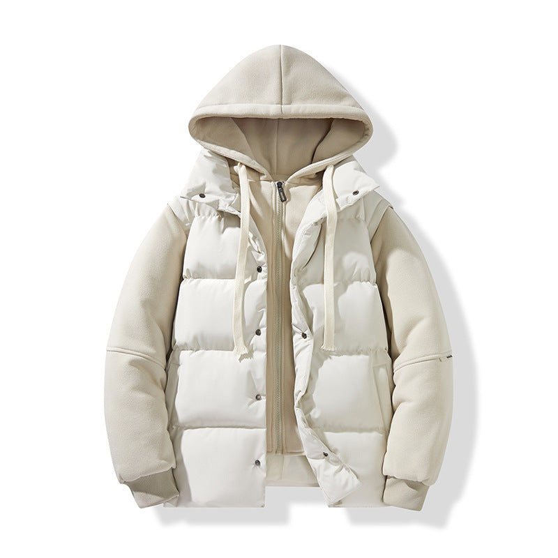 Herren Hybrid-Steppjacke mit integrierter Kapuzen-Fleeceinnenschicht Echo Archiv