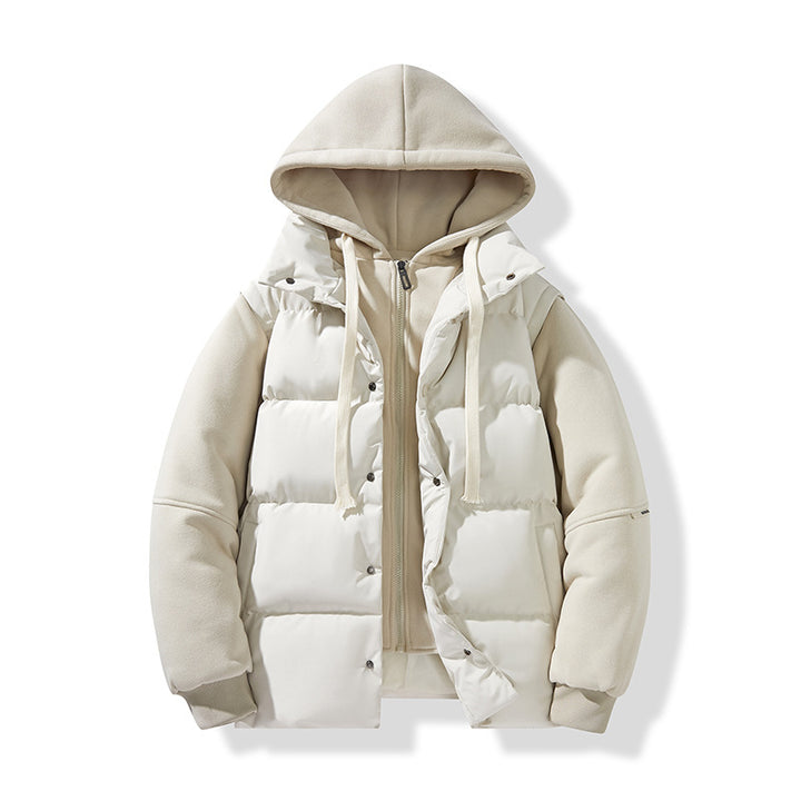 Herren Hybrid-Steppjacke mit integrierter Kapuzen-Fleeceinnenschicht Echo Archiv
