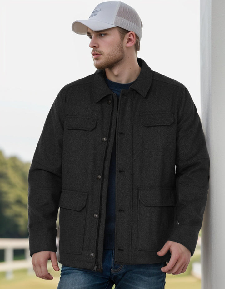 Herren modische Jacke mit praktischen Taschen Echoarchiv