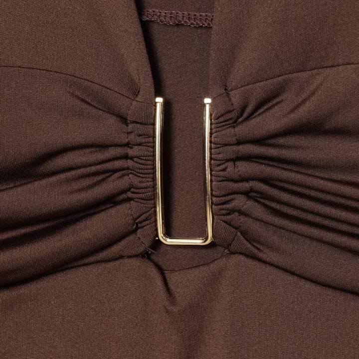 Damen Body mit elegantem V-Ausschnitt und dezenter Raffungsdetail Echo Archiv