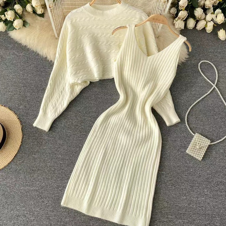 Damen Strickkleid- und Pullover-Set Echo Archiv